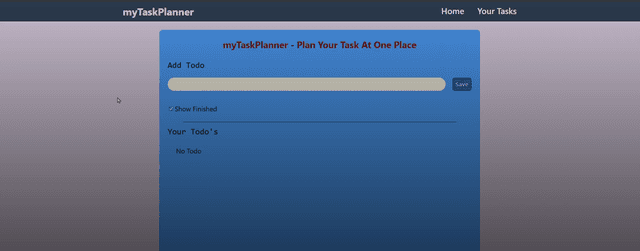 myTaskPlanner